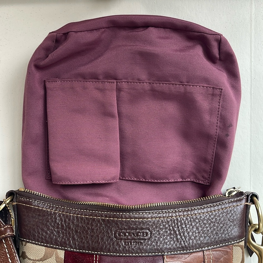 COACH Vintage Patchwork Shoulder Crossbody Bag - Picture 8 of 17